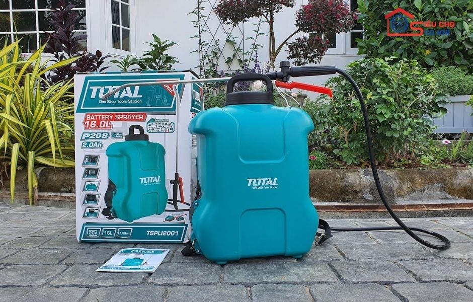 
MÁY PHUN THUỐC DÙNG PIN TOTAL 16L - Dung tích lớn, hiện đại